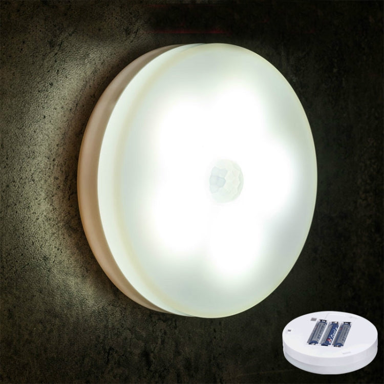 Intelligent Human Body Induction LED Night Light Control Bedroom Bedside Table Lamp, Style:Battery Model