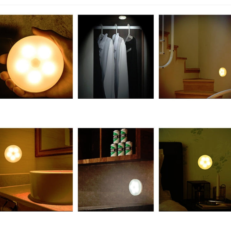 Intelligent Human Body Induction LED Night Light Control Bedroom Bedside Table Lamp, Style:Battery Model