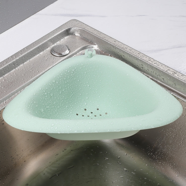 6 PCS Fruit Vegetable Cleaning Draining Triangle Storage Basket Sink Multifunctional Tableware Sponge Wipe Rack