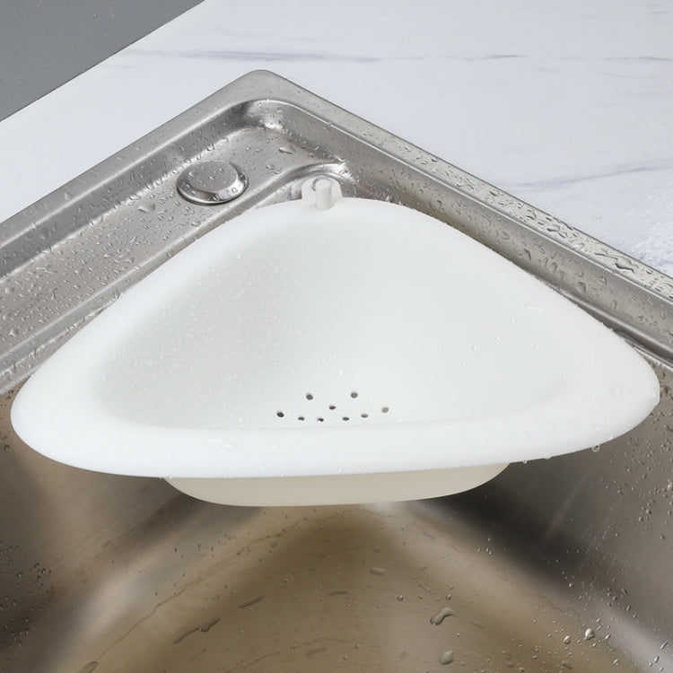 6 PCS Fruit Vegetable Cleaning Draining Triangle Storage Basket Sink Multifunctional Tableware Sponge Wipe Rack