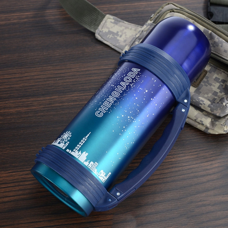 Stainless Steel Starry Sky Double-Layer Vacuum Flask Large Capacity Outdoor Sports Portable Travel Pot