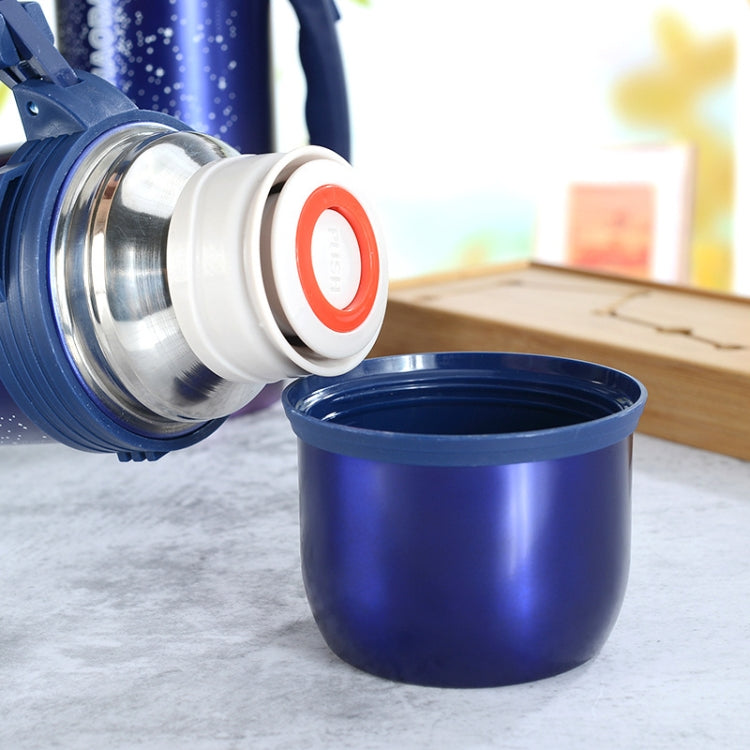 Stainless Steel Starry Sky Double-Layer Vacuum Flask Large Capacity Outdoor Sports Portable Travel Pot