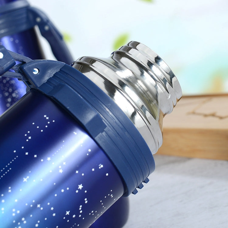 Stainless Steel Starry Sky Double-Layer Vacuum Flask Large Capacity Outdoor Sports Portable Travel Pot