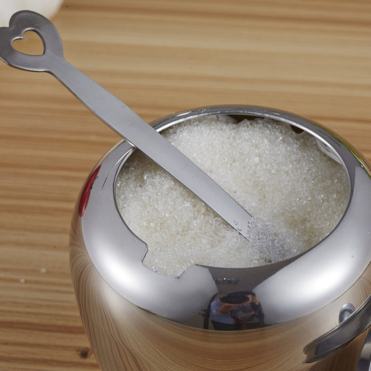 Stainless Steel Apple Single-Head Seasoning Box With Spoon