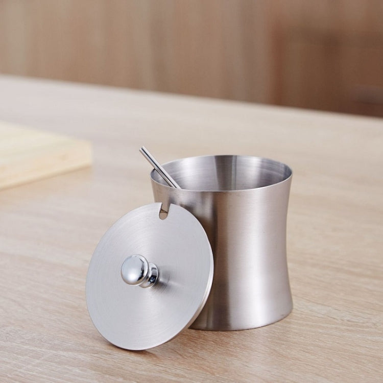Stainless Steel Waist Shape Seasoning Jar Kitchen Supplies