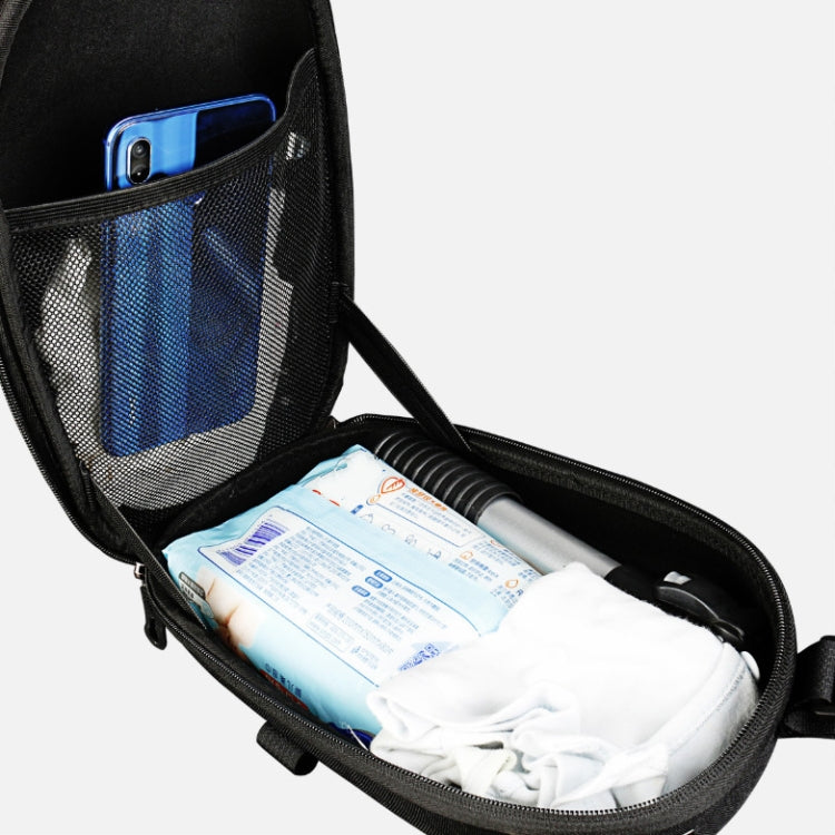 For Xiaomi No.9 Electric Scooter PU Leather Waterproof EVA Hard Shell Bag Electric Folding Car Front Bag, Size:30 x 16.5 x 14.5cm