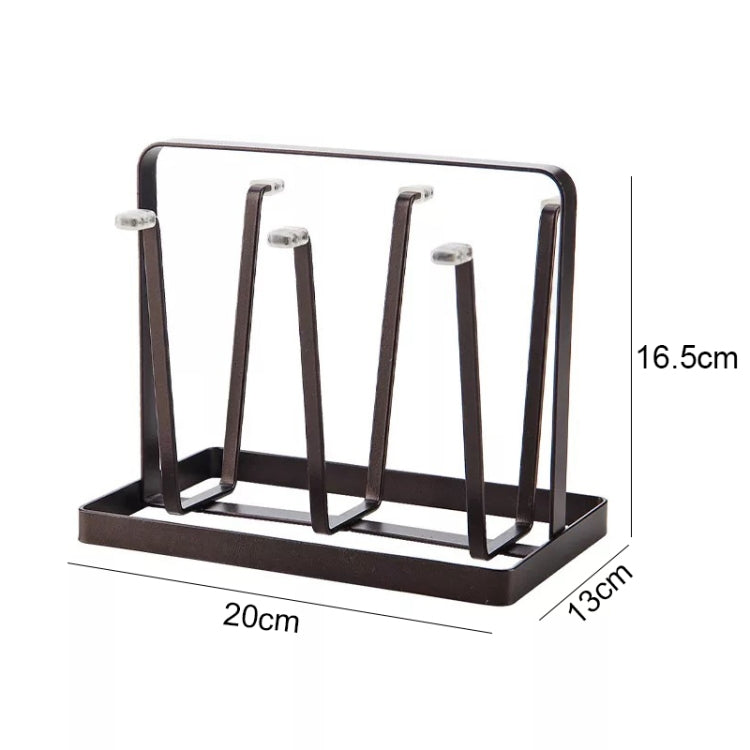 2 PCS Household Daily Necessities Iron Art Water Upside Down Drain Cup Shelf Kitchen Cup Holder