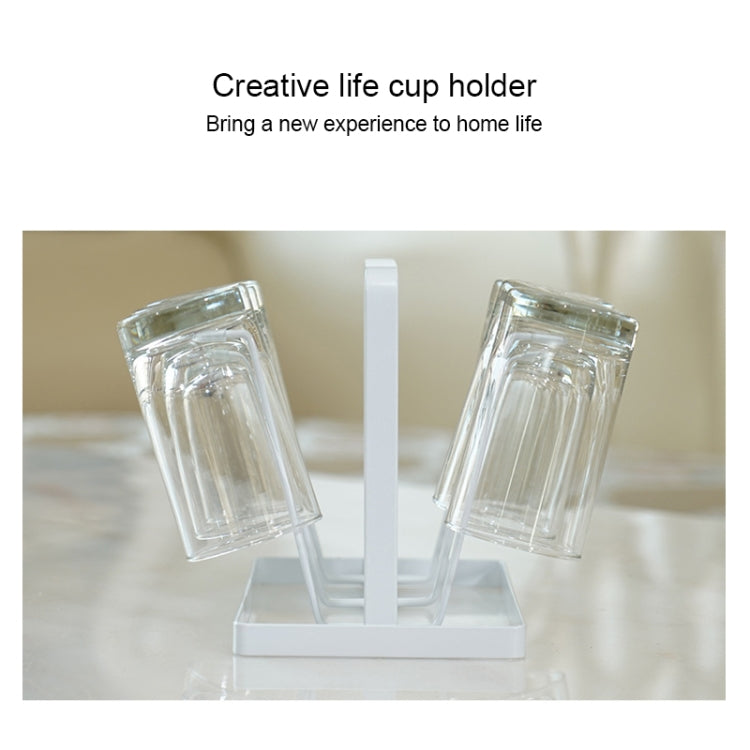 2 PCS Household Daily Necessities Iron Art Water Upside Down Drain Cup Shelf Kitchen Cup Holder