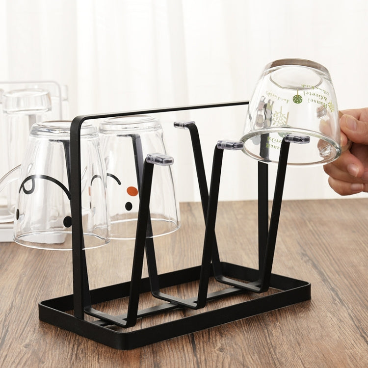 2 PCS Household Daily Necessities Iron Art Water Upside Down Drain Cup Shelf Kitchen Cup Holder