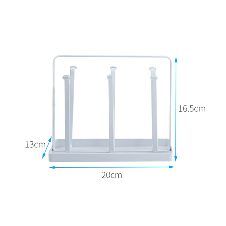 2 PCS Household Daily Necessities Iron Art Water Upside Down Drain Cup Shelf Kitchen Cup Holder