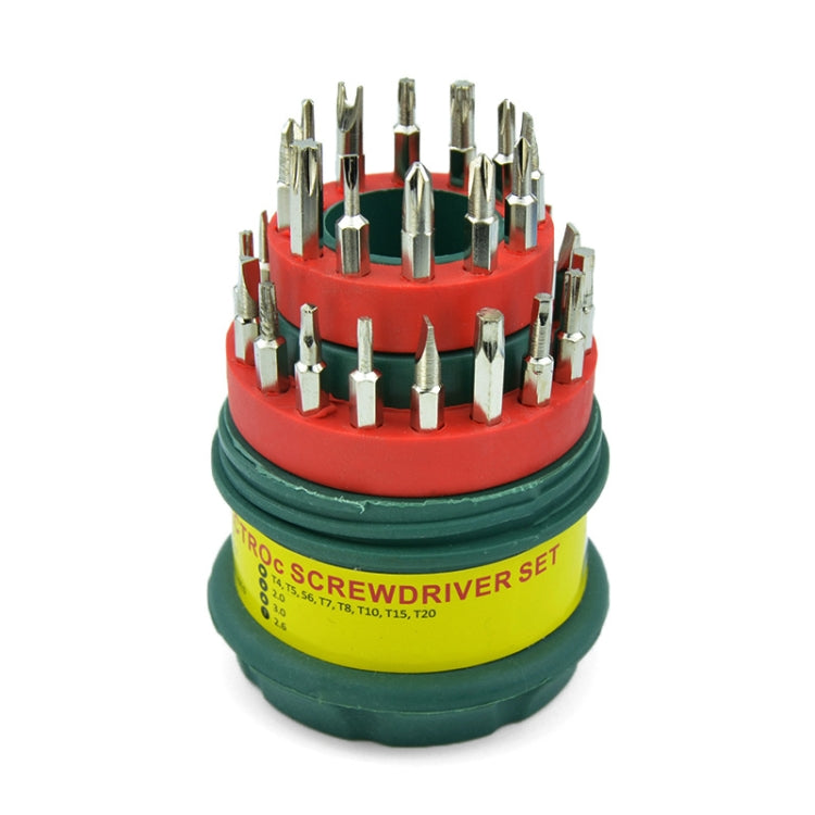 6 Sets 31 In 1 Pagoda Shape Multifunctional Combination Screwdriver Set