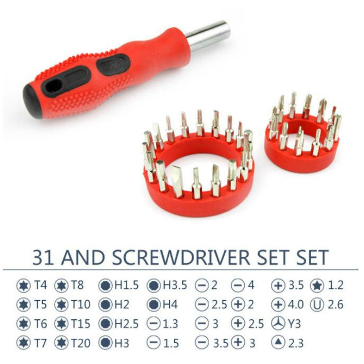 6 Sets 31 In 1 Pagoda Shape Multifunctional Combination Screwdriver Set