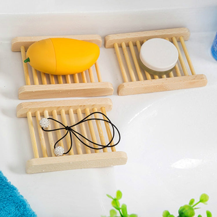 10 PCS Wooden Soap Holder Simple Drying Soap Holder Soap Box