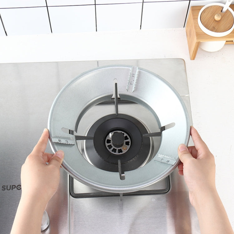 5 PCS Energy-Saving Windshield For Gas Stove Thickened Non-Slip Gas Stove Fire-Gathering Cover Milk Soup Pot Windshield Bracket Cover, Specification: 4 Holes