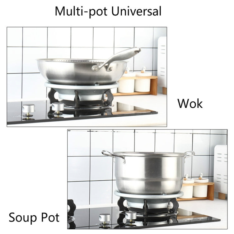 5 PCS Energy-Saving Windshield For Gas Stove Thickened Non-Slip Gas Stove Fire-Gathering Cover Milk Soup Pot Windshield Bracket Cover, Specification: 4 Holes