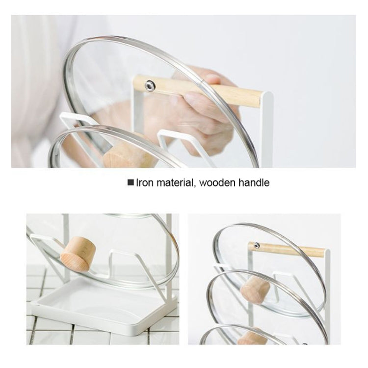 Iron Three-Layer Pot Cover Rack Storage Drain Rack