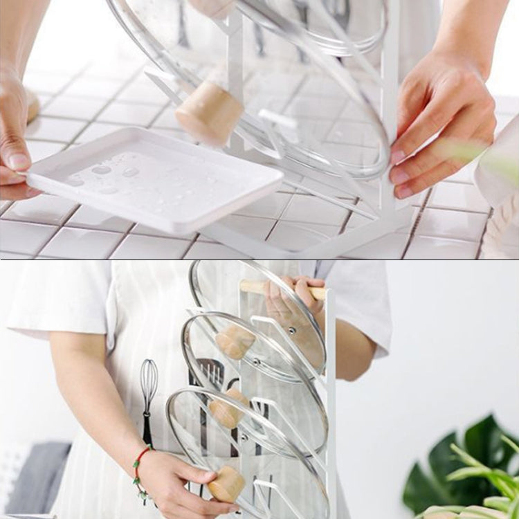 Iron Three-Layer Pot Cover Rack Storage Drain Rack