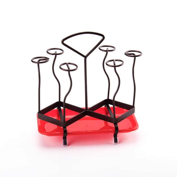 Wrought Iron Diamond Drain Cup Holder Upside Down Cup Holder, Coffee Cup Holder, Mug Holder Rack