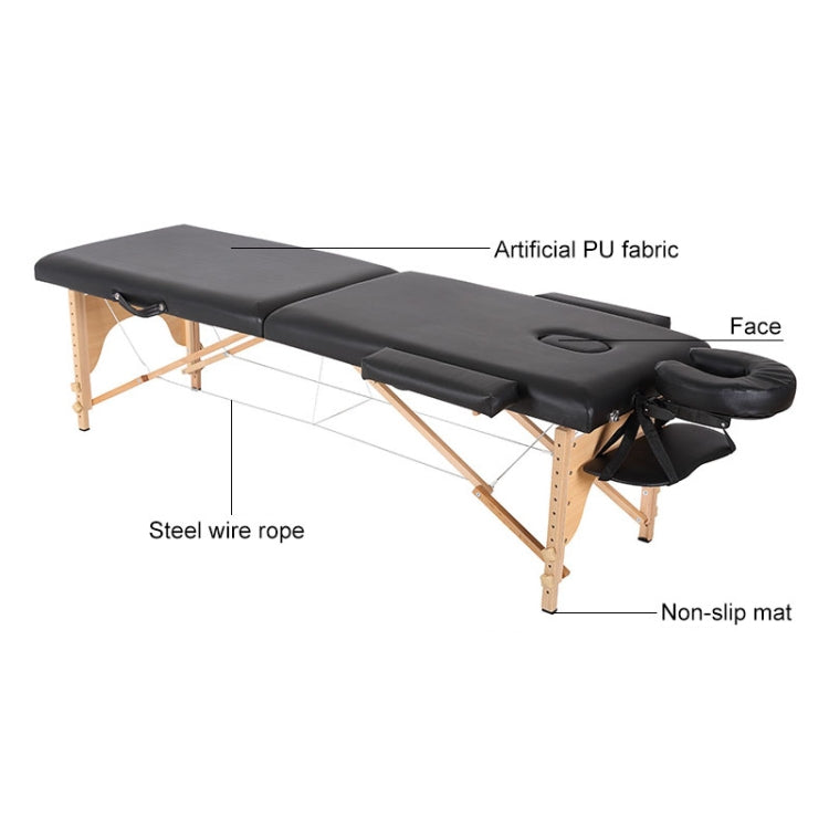 X-013 Folding Portable Thai Body Spa Massage Table Tattoo Bed Wood Massage Chair