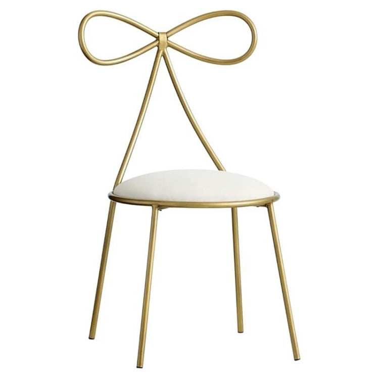 Fashion Nordic Bar Leisure Stool Modern Dining Party Seat with Bow Shape Backrest Chair