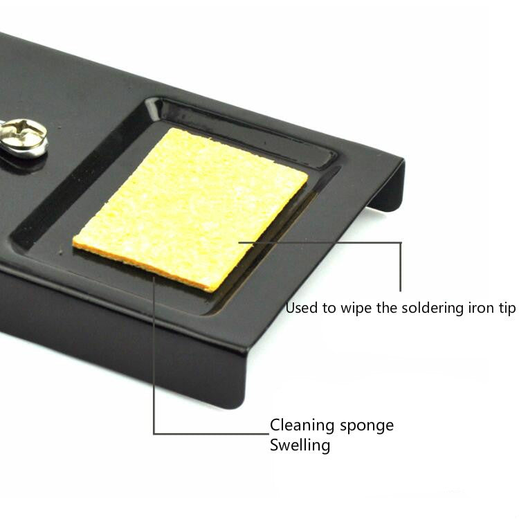 5 PCS C-4 Electric Soldering Iron Rack Metal Soldering Iron Rack, Style:Rack+Sponge