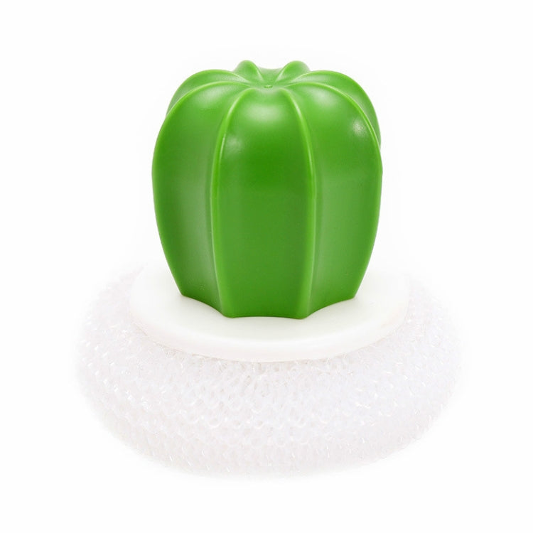 6 PCS Cactus Kitchen Cleaning Supplies Wire With Handle Powerful Decontamination Pot Brush, Material:PP Ball