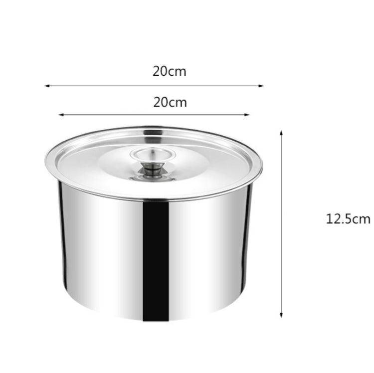 Stainless Steel Pot Rack Single Alcohol Dry Pot Skewers Shabu-Shabu, Style:With Cover