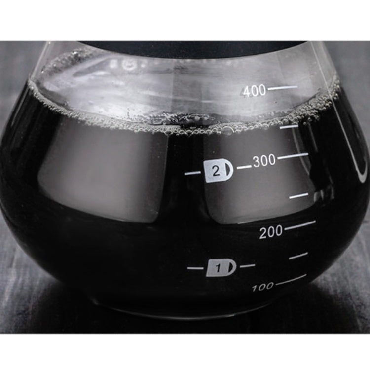 High Temperature Resistant Coffee Maker, Capacity:400ml, Style:Without Strainer
