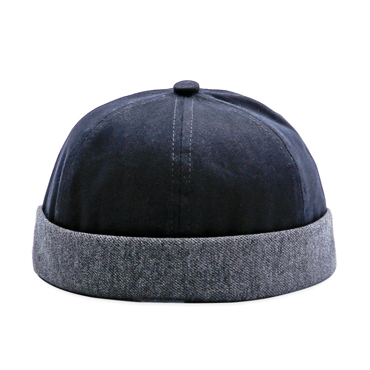 Vintage Melon Hat Landlord Cap Without Brim Sailor Hat, Size:One Size