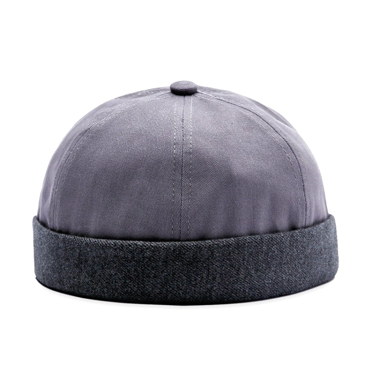 Vintage Melon Hat Landlord Cap Without Brim Sailor Hat, Size:One Size