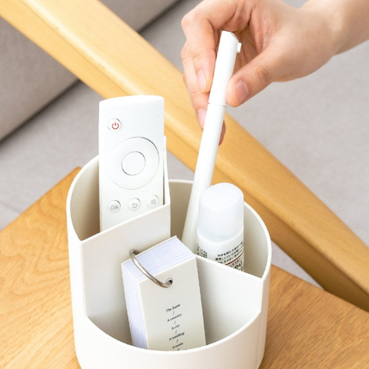 3 PCS Multifunctional Round Pen Holder Office Rotating Large Capacity Pen Holder Storage Box Random Colour