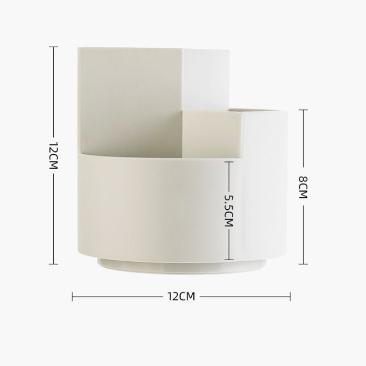 3 PCS Multifunctional Round Pen Holder Office Rotating Large Capacity Pen Holder Storage Box Random Colour