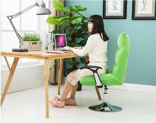 Household Modern Minimalist Computer Recliner Beauty Chair 45cm Disc Flannel Chair