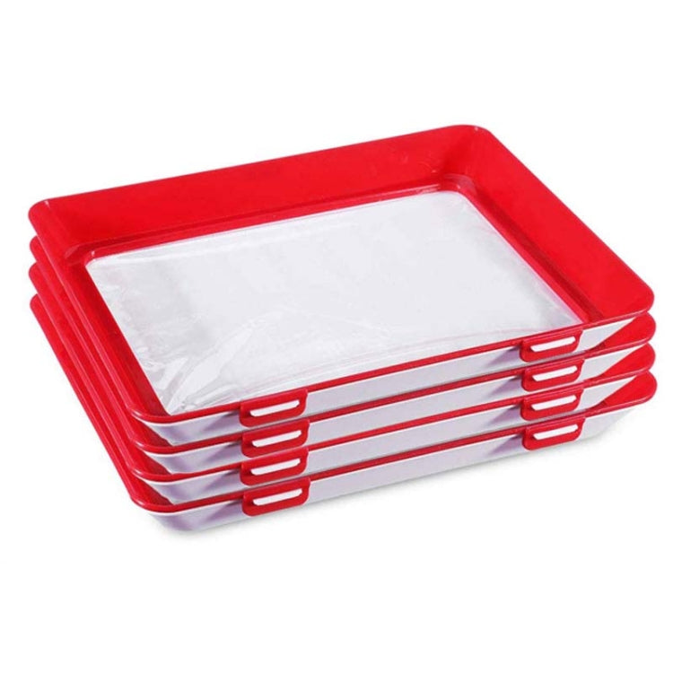 3 PCS Vacuum Fresh-Keeping Tray Refrigerator Clever Tray