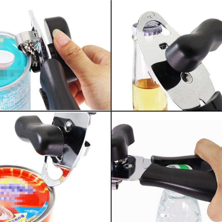 2 PCS 4 in 1 Multifunctional Can Opener Kitchen Household Lid Opener Canning Knife