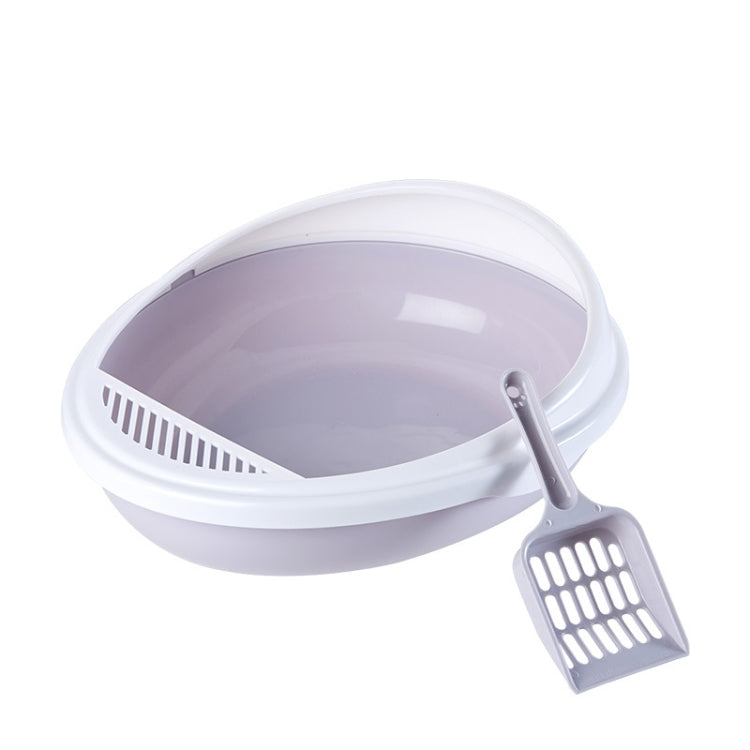 Pet Supplies Semi-Enclosed Detachable Splash-Proof Litter Box Cat Toilet with Cat Litter Scoop