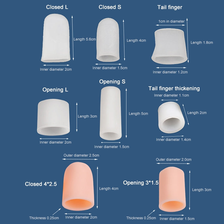5 PCS Corn Toe Cover Finger Toe Care Set Color Random Delivry, Style:Open