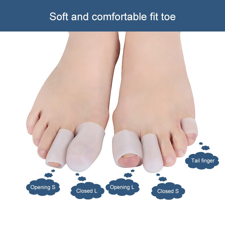5 PCS Corn Toe Cover Finger Toe Care Set Color Random Delivry, Style:Closed S