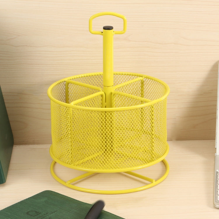 Office And School Supplies Stationery Holder Multi-Function Rotatable Metal Pen Holder