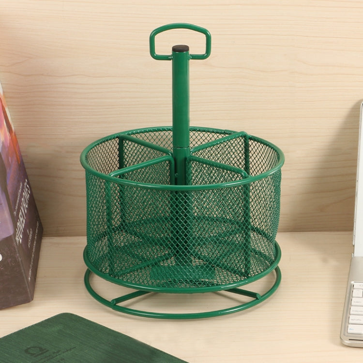 Office And School Supplies Stationery Holder Multi-Function Rotatable Metal Pen Holder