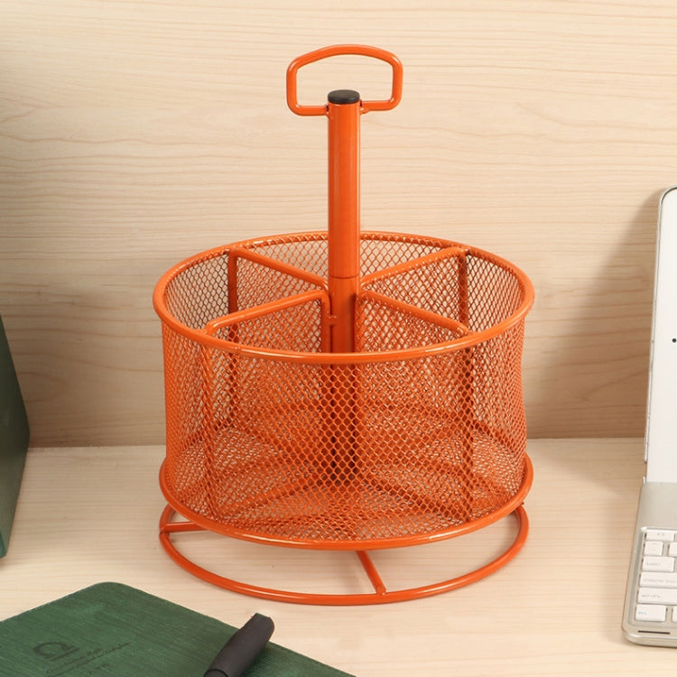 Office And School Supplies Stationery Holder Multi-Function Rotatable Metal Pen Holder