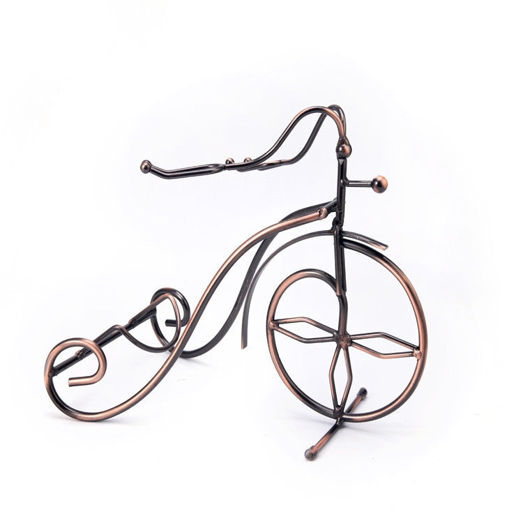 Upside Down Wine Glass Holder Hanging Goblet Holder Tricycle Wine Bottle Rack