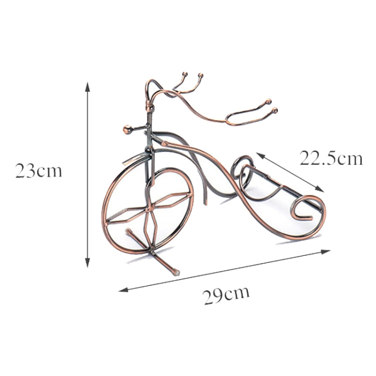 Upside Down Wine Glass Holder Hanging Goblet Holder Tricycle Wine Bottle Rack