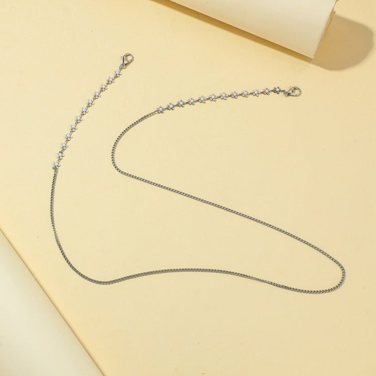 2 PCS Flower Gold-Plated Stainless Steel Hanging Neck Chain Anti-Lost Mask Lanyard