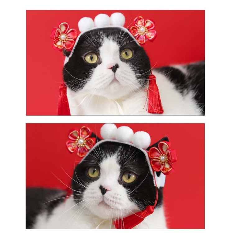 2 PCS Gege Royal Cat Headdress Dog Birthday Hat Court Crossdress