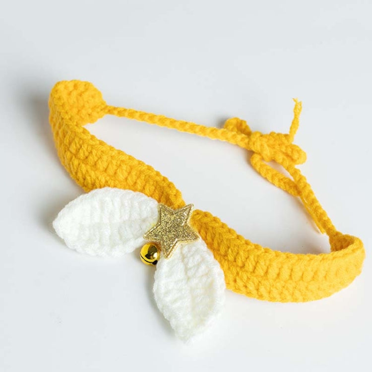 2 PCS Knitted Cat Small Bow Tie Cute Winter Warm Cat Scarf