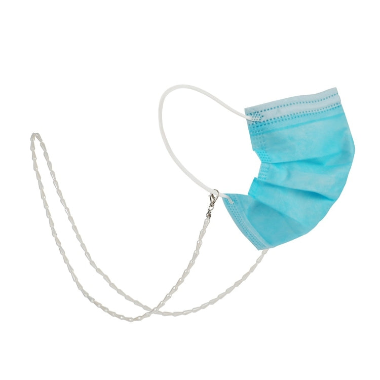 2 PCS Drop Style Faceted Crystal Mask Lanyard Necklace Chain Glasses Chain