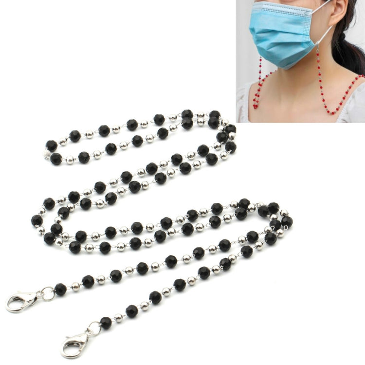 4 PCS Necklace Personalized Handmade Crystal Bead Chain Mask Anti-Lost Lanyard Glasses Chain