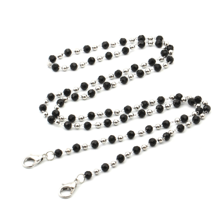 4 PCS Necklace Personalized Handmade Crystal Bead Chain Mask Anti-Lost Lanyard Glasses Chain
