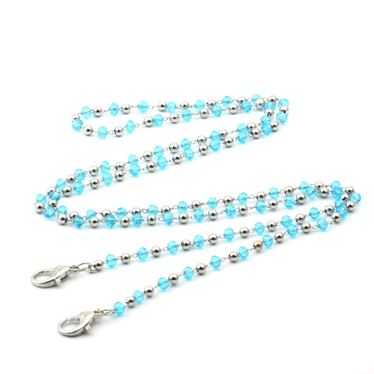 4 PCS Necklace Personalized Handmade Crystal Bead Chain Mask Anti-Lost Lanyard Glasses Chain